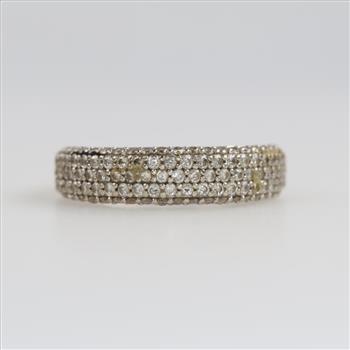10kt White Gold Diamond Band