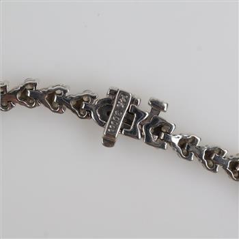 10kt White Gold Diamond Bracelet