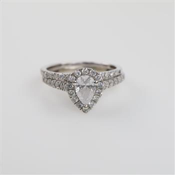 10kt White Gold Diamond Bridal Set