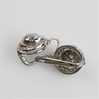 10kt White Gold Diamond Earrings