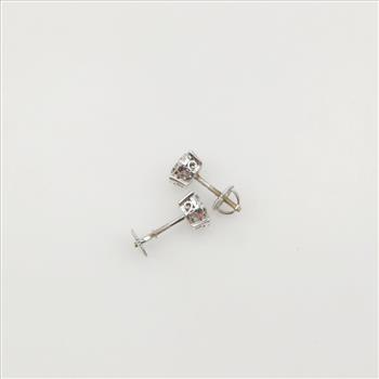 10kt White Gold Diamond Earrings