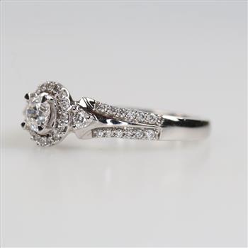 10kt White Gold Diamond Engagement Ring