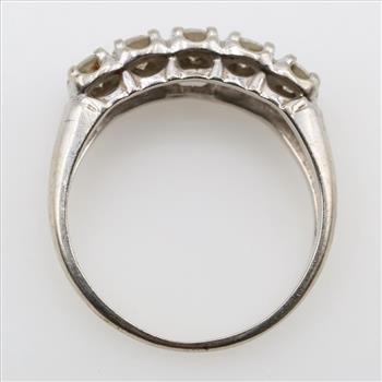 10kt White Gold Diamond Miracle Head Wedding Band