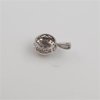 10kt White Gold Diamond Pendant