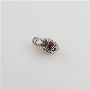 10kt White Gold Diamond Pendant