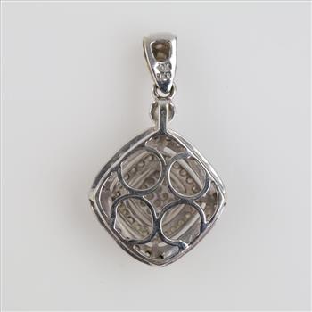 10kt White Gold Diamond Pendant