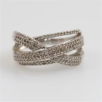 10kt White Gold Diamond Ring