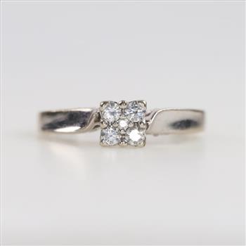 10kt White Gold Diamond Ring