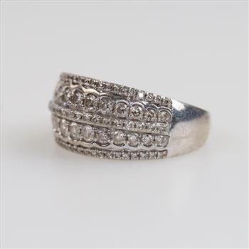 10kt White Gold Diamond Ring
