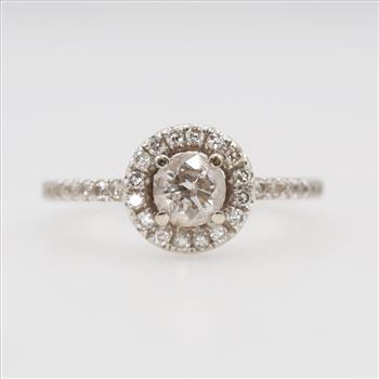 10kt White Gold Diamond Ring