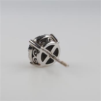10kt White Gold Diamond Single Earring