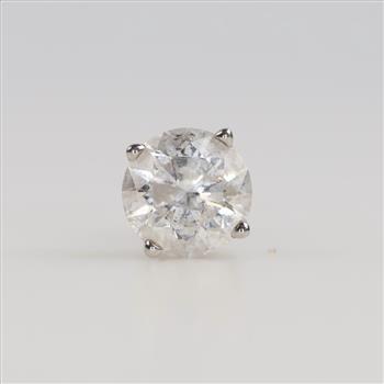 10kt White Gold Diamond Single Earring