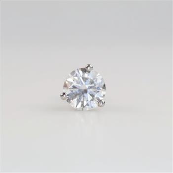 10kt White Gold Diamond Stud Earring