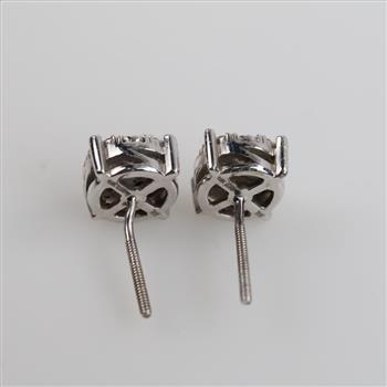10kt White Gold Diamond Stud Earrings