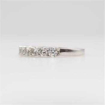 10kt White Gold Diamond Wedding Band