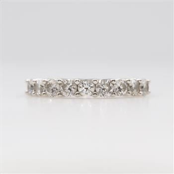 10kt White Gold Diamond Wedding Band