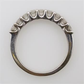 10kt White Gold Diamond Wedding Band