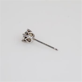 10kt White Gold Single Diamond Earring