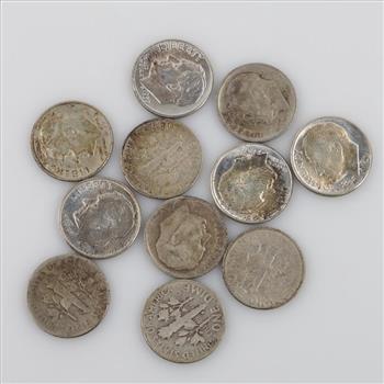 11 Roosevelt Silver Dimes