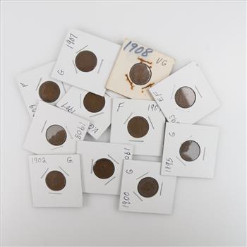 11 US Indian Head Pennies
