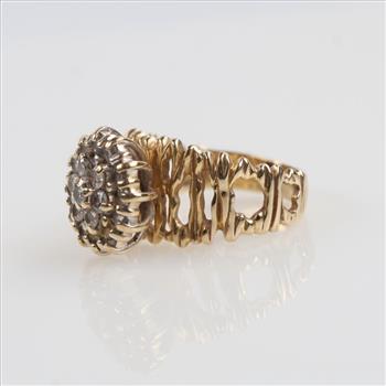 1.14cts TW Diamond 14kt Gold Ring-Evaluated By Our Certified Gemologist-AGS/GIA
