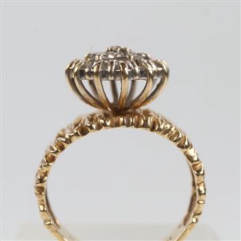 1.14cts TW Diamond 14kt Gold Ring-Evaluated By Our Certified Gemologist-AGS/GIA