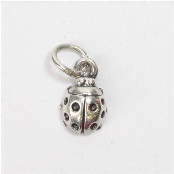 1.14g Silver James Avery Ladybug Charm