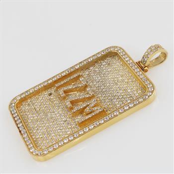 11.68cts TW Diamond 10kt Gold Rectangular 