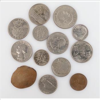 12+ US Coins And Token, Including Statehood Quarters
