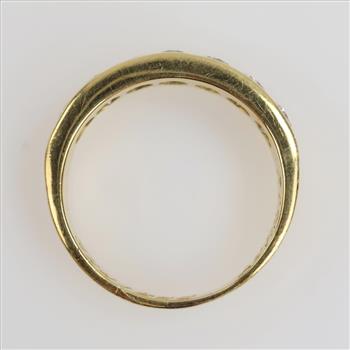 1.26cts TW Diamond 18kt Gold Channel Set Band-Evaluated By Our Certified Gemologist-AGS/GIA