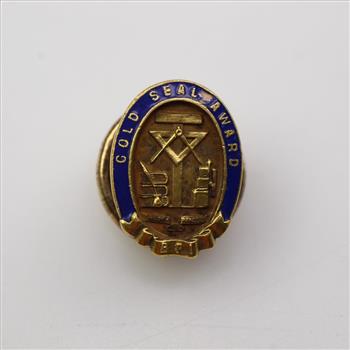 12k GF Gold Seal Award Pin