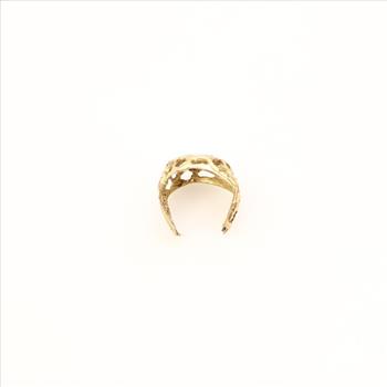 12k Gold Letter C Ring