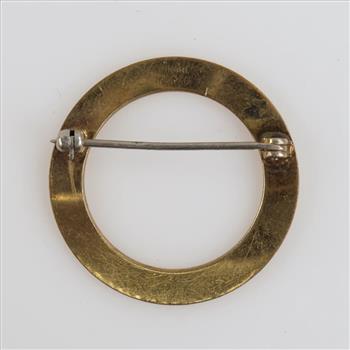 12kt GF Circle Pin
