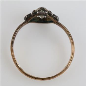 12kt GF Clear Stone Ring