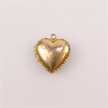 12kt GF Heart Locket Pendant