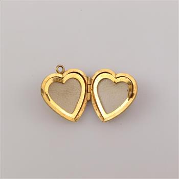 12kt GF Heart Locket Pendant