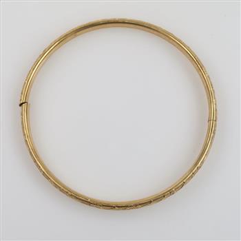 12kt GF Hinged Bangle