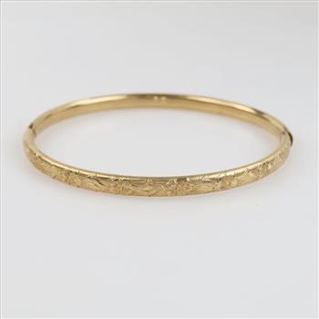 12kt GF Hinged Bangle
