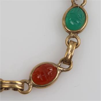 12kt GF Multi-color Stone Bracelet