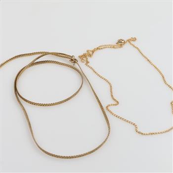 12kt GF Necklaces, 2 Pieces