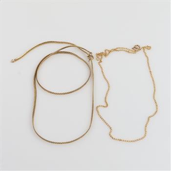12kt GF Necklaces, 2 Pieces
