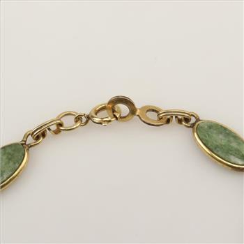 12kt GF Nephrite Jade Bracelet
