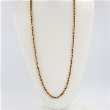12kt GF Rope Necklace