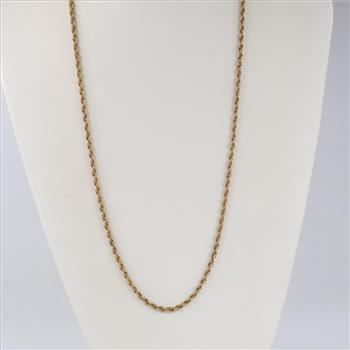 12kt GF Rope Necklace