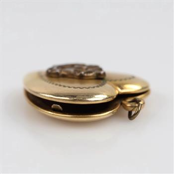 12kt GF United States Navy Heart Locket