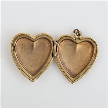 12kt GF United States Navy Heart Locket