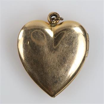 12kt GF United States Navy Heart Locket