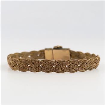 12kt GF Woven Chain Bracelet