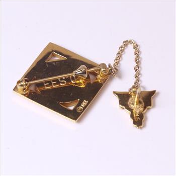 12kt Gold 9g Towson University Nursing Pin