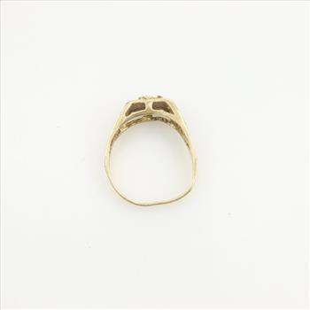 12kt Gold Letter C Ring